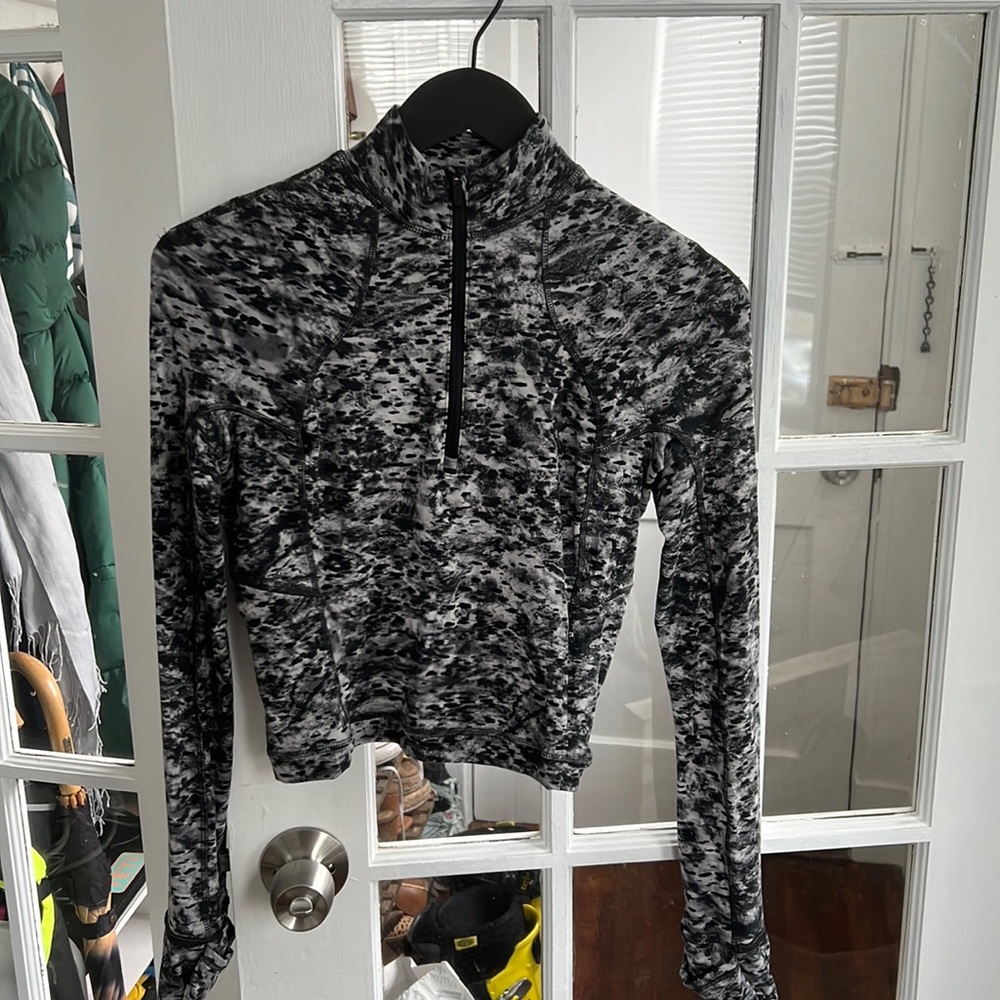 Lululemon Ready to Rulu cropped half zip